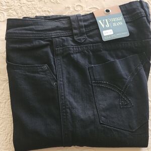 New Vertigo Paris Women's Black Straight Leg Jeans